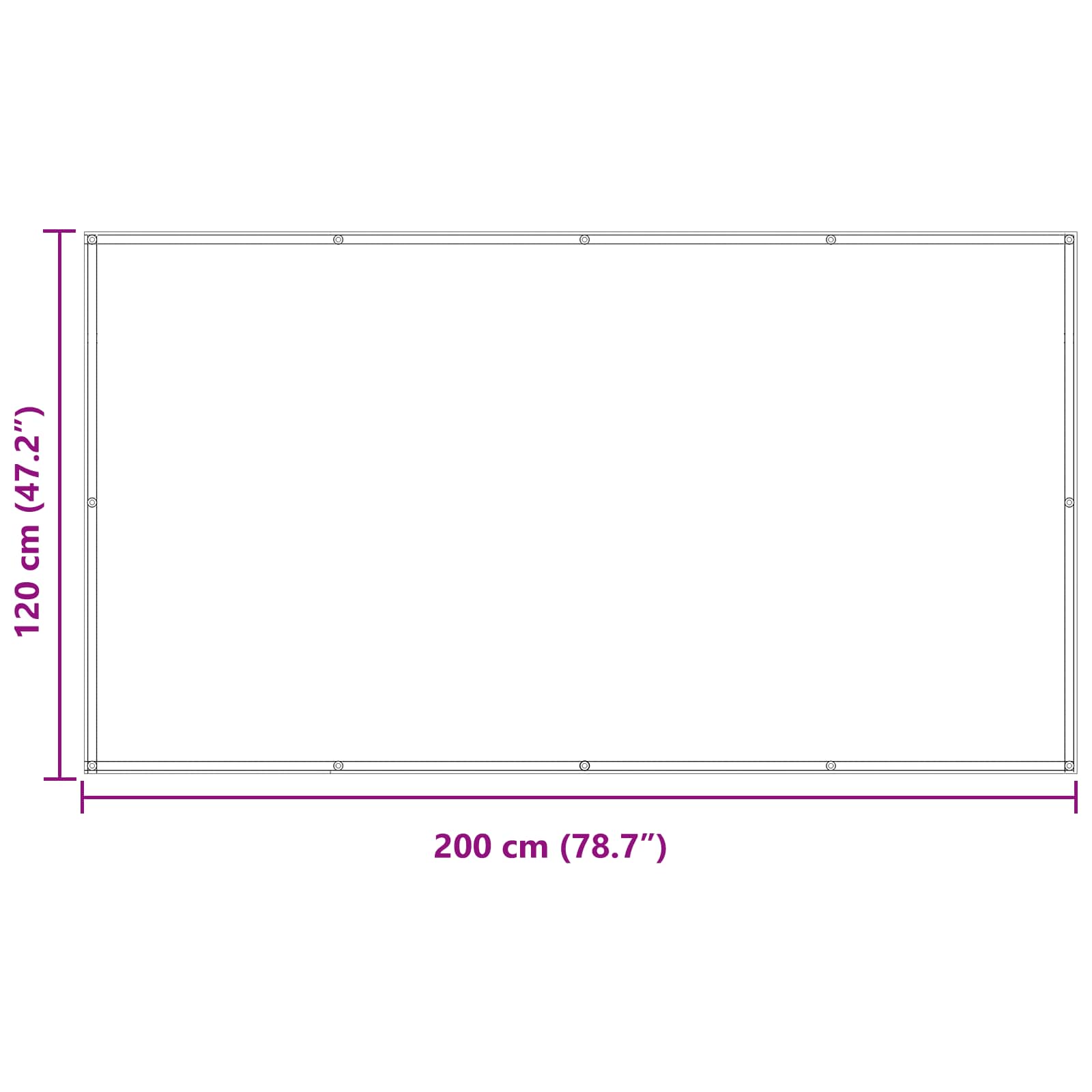 Schermo da balcone Rosso 120 x 200 cm Tessuto Oxford