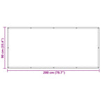Schermo da balcone Arancione 90 x 200 cm Tessuto Oxford