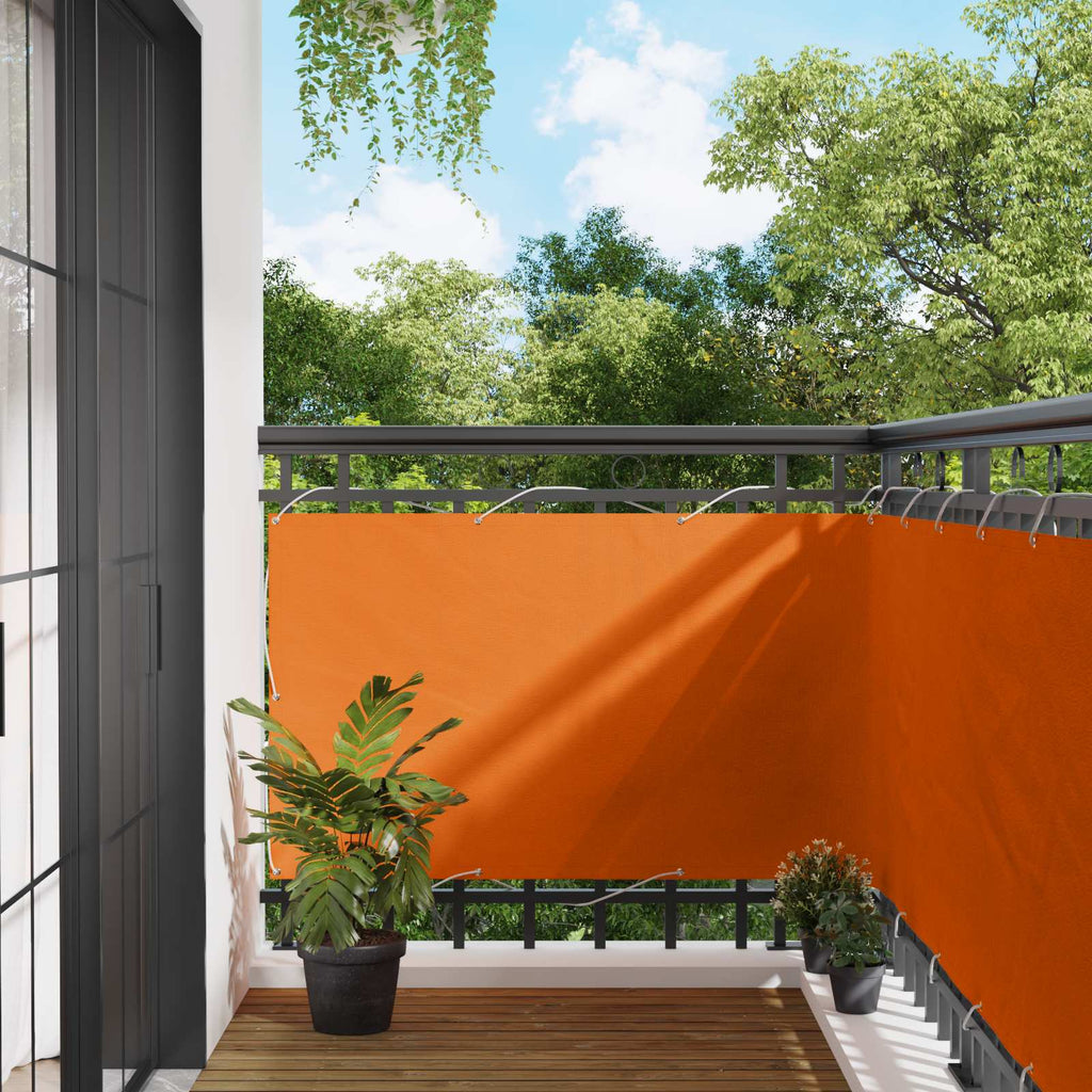 Schermo da balcone Arancione 100 x 600 cm Tessuto Oxford