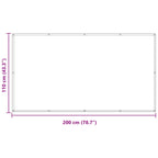 Schermo da balcone Arancione 110 x 200 cm Tessuto Oxford