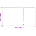 Schermo da balcone Arancione 110 x 800 cm Tessuto Oxford