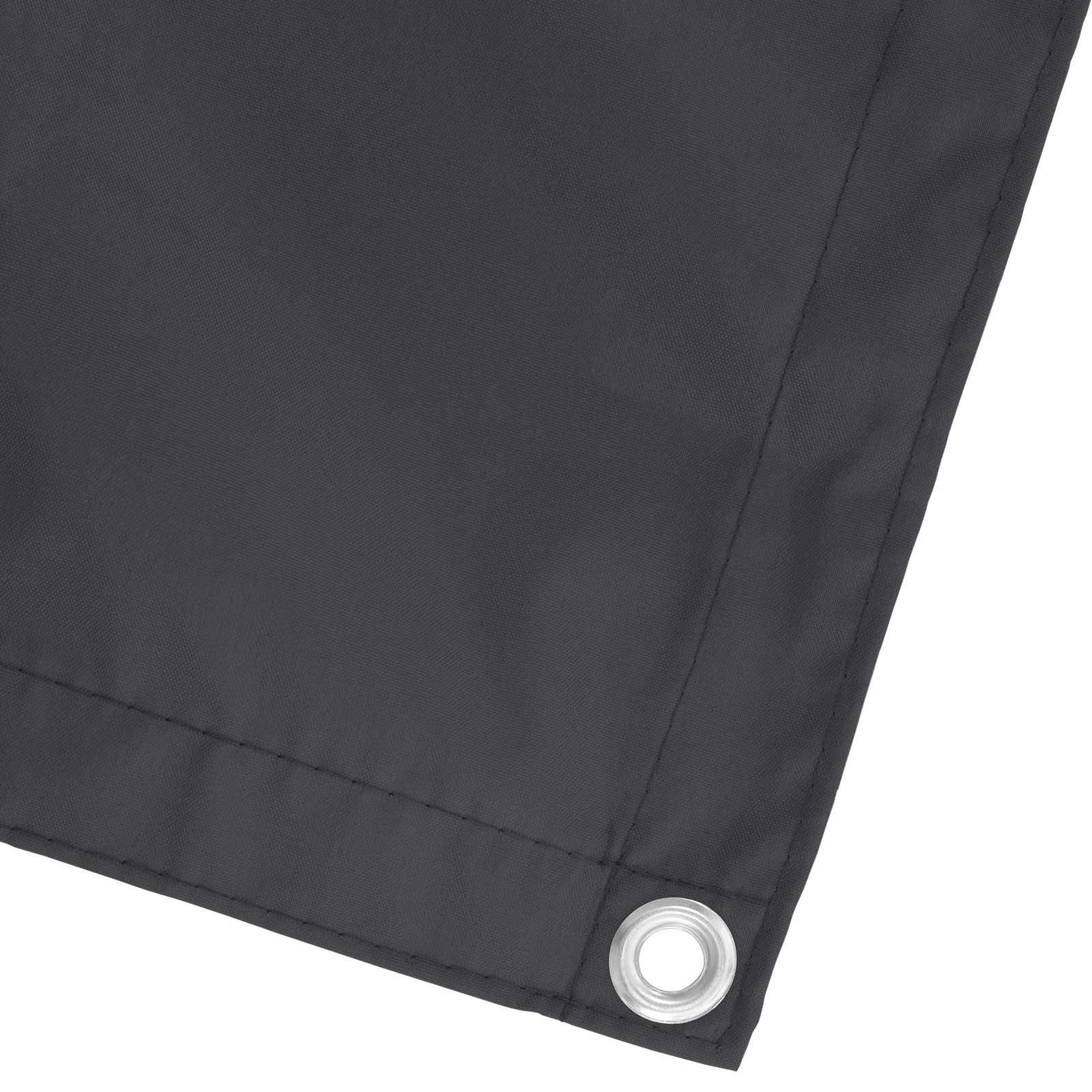 Schermo da balcone Nero 120 x 200 cm Oxford alu rivestito in PU