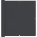 Schermo da balcone Nero 120 x 200 cm Oxford alu rivestito in PU