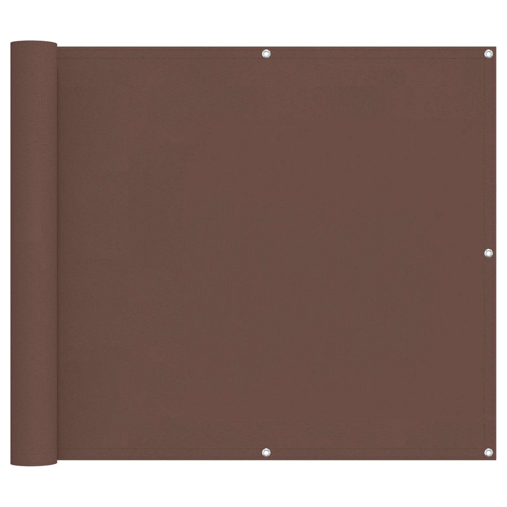 Schermo da balcone Marrone 90 x 200 cm Tessuto Oxford