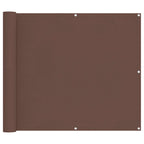 Schermo da balcone Marrone 100 x 400 cm Tessuto Oxford