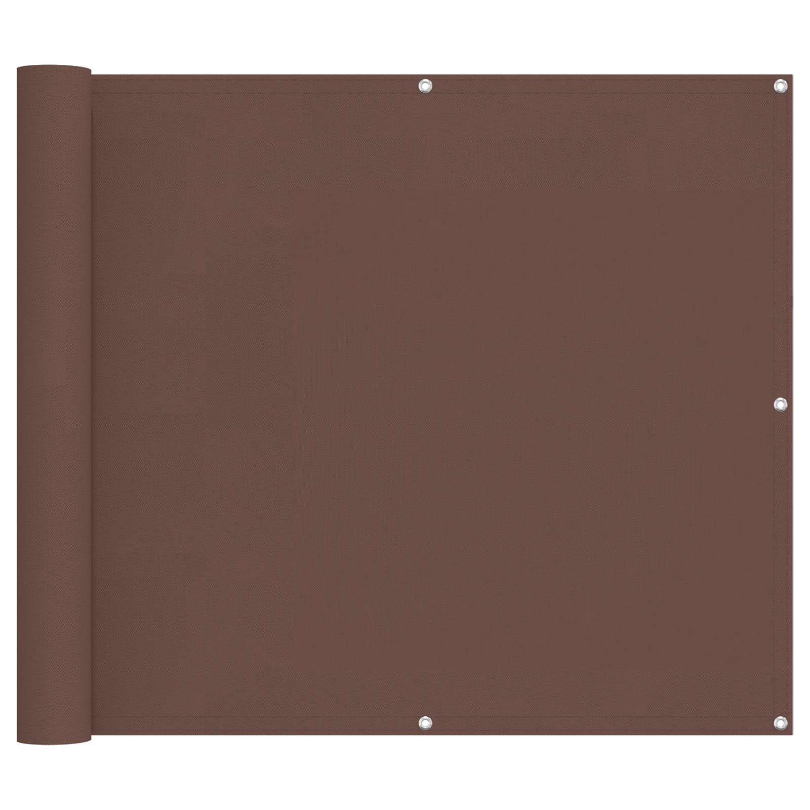 Schermo da balcone Marrone 100 x 500 cm Tessuto Oxford