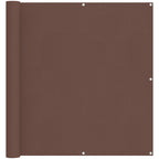 Schermo da balcone Marrone 110 x 200 cm Tessuto Oxford