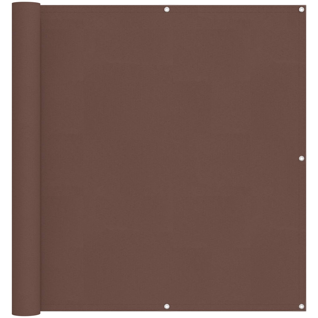 Schermo da balcone Marrone 110 x 700 cm Tessuto Oxford