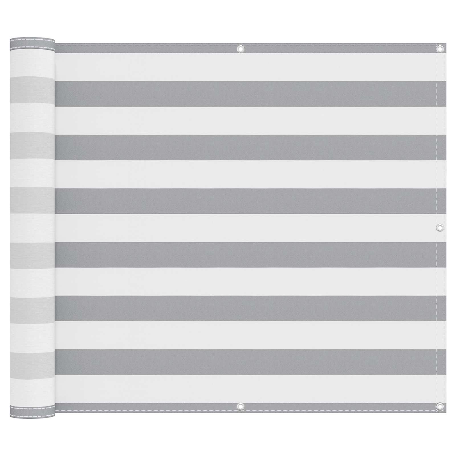 Schermo da balcone Grigio chiaro e bianco 90 x 300 cm