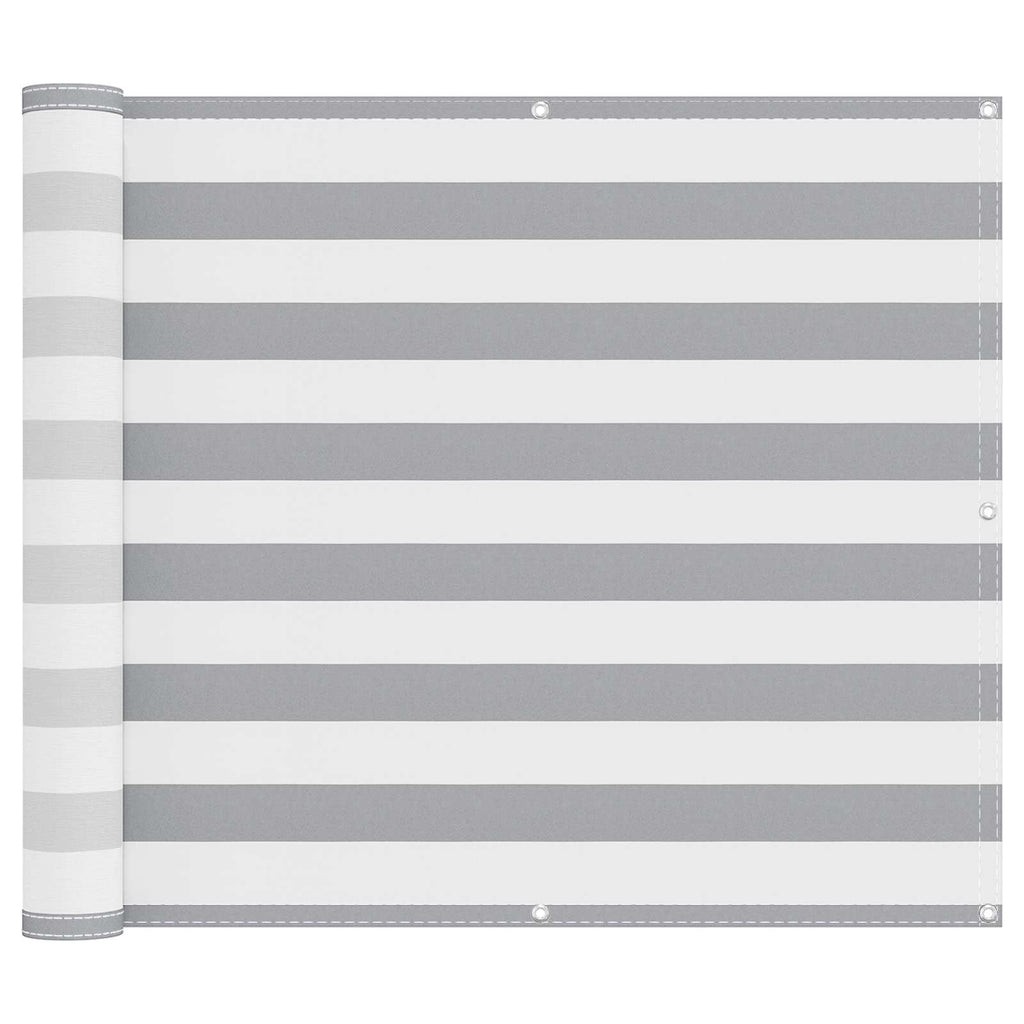 Schermo da balcone Grigio chiaro e bianco 90 x 1000 cm