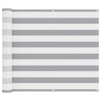 Schermo da balcone Grigio chiaro e bianco 100 x 400 cm