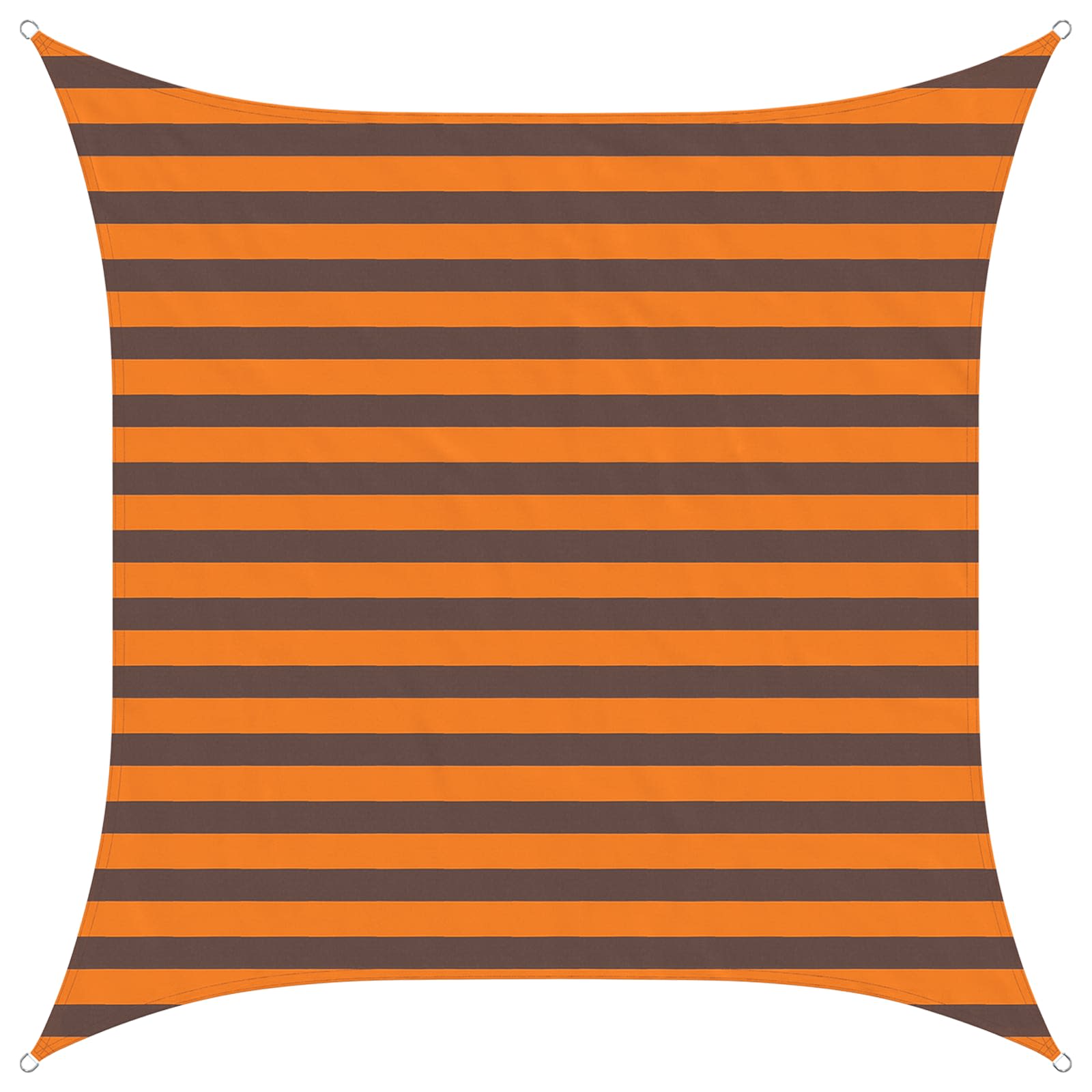 Vela da ombra solare Arancione e Marrone 2 x 2 m