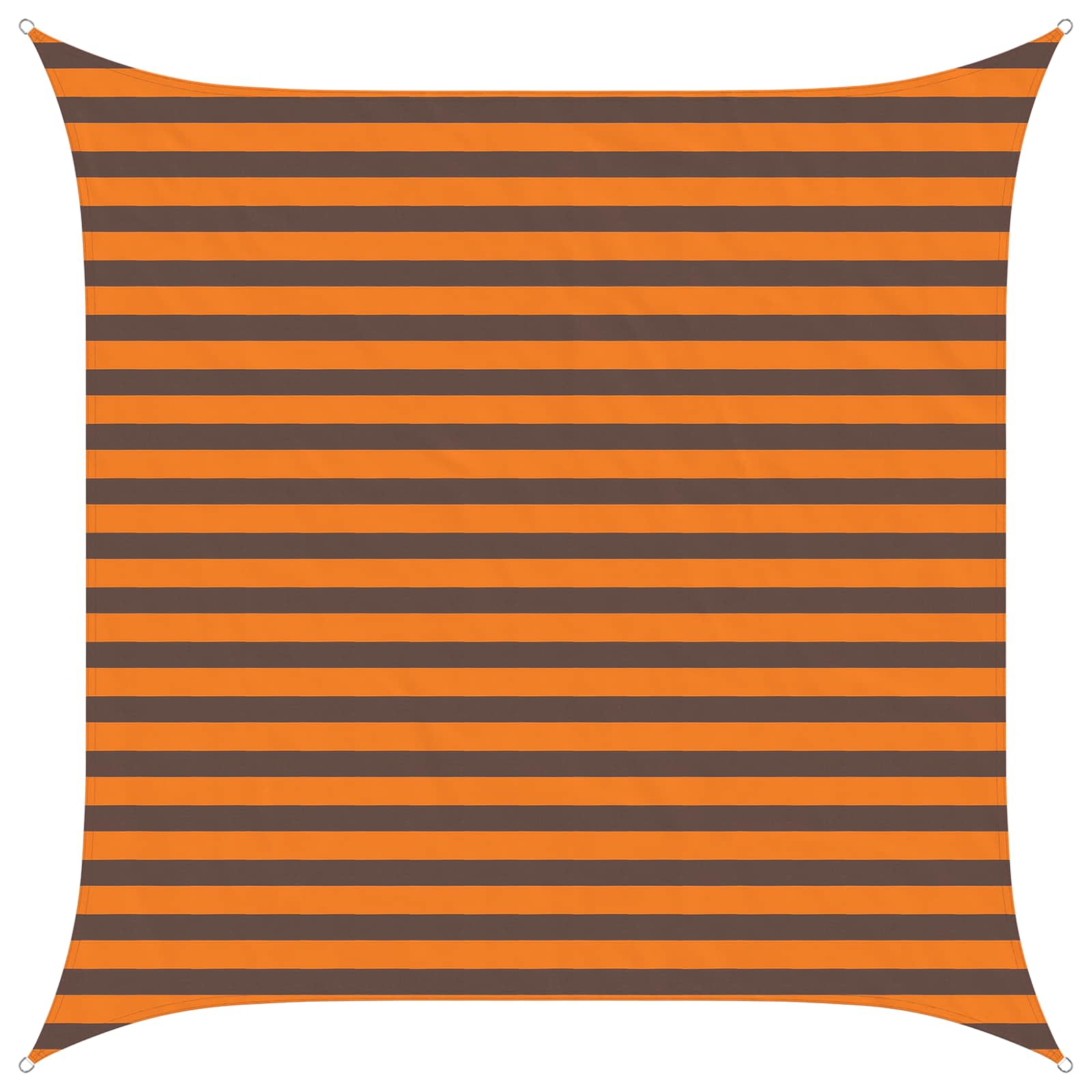 Vela da ombra solare Arancione e Marrone 2,5 x 2,5 m