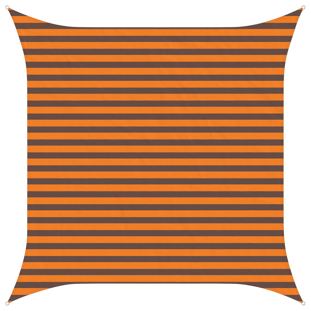 Vela da ombra solare Arancione e Marrone 3 x 3 m