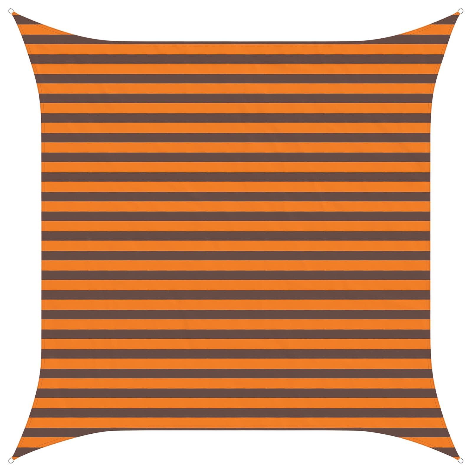 Vela da ombra solare Arancione e Marrone 3 x 3 m