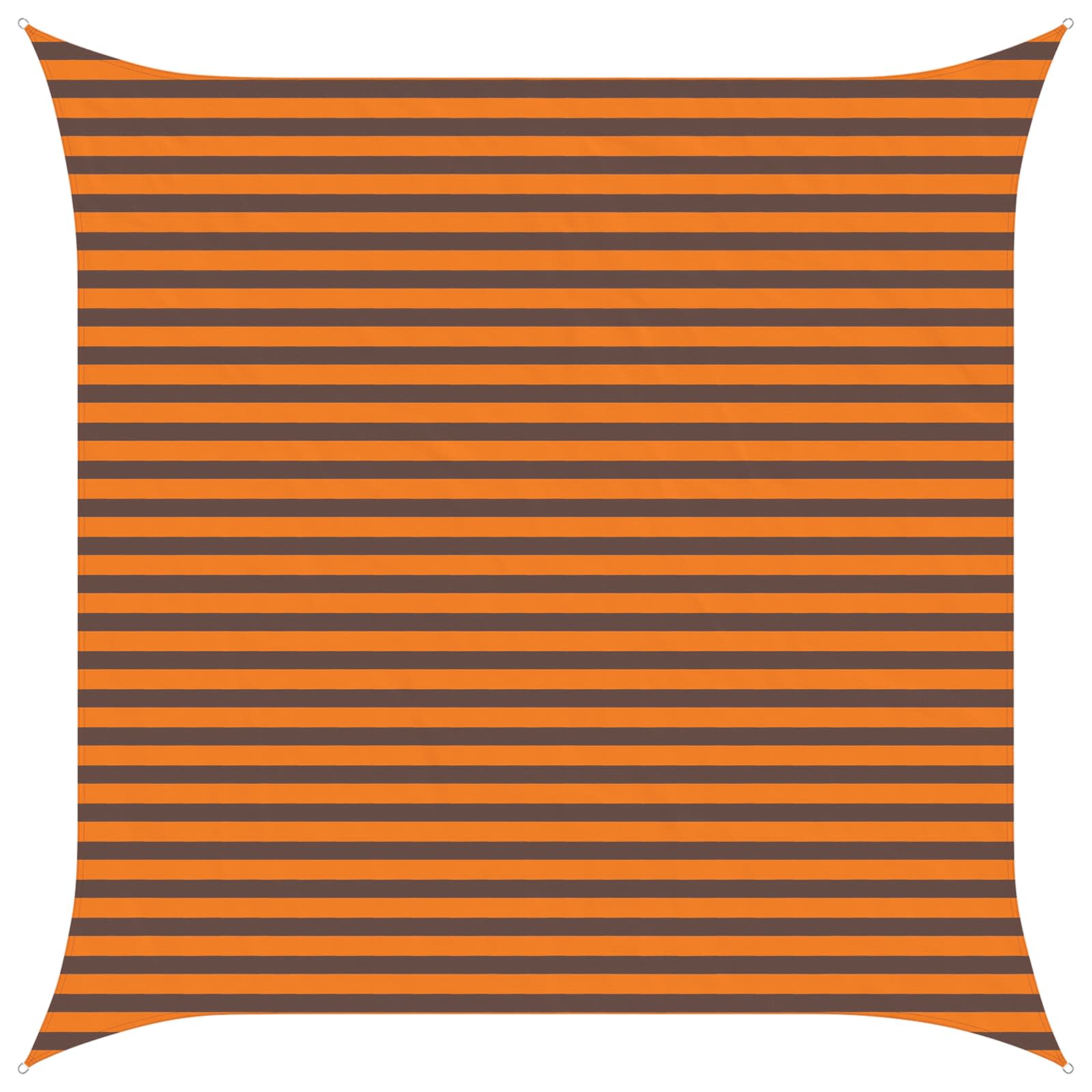 Vela da ombra solare Arancione e Marrone 3,6 x 3,6 m