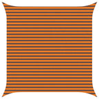 Vela da ombra solare Arancione e Marrone 4 x 4 m