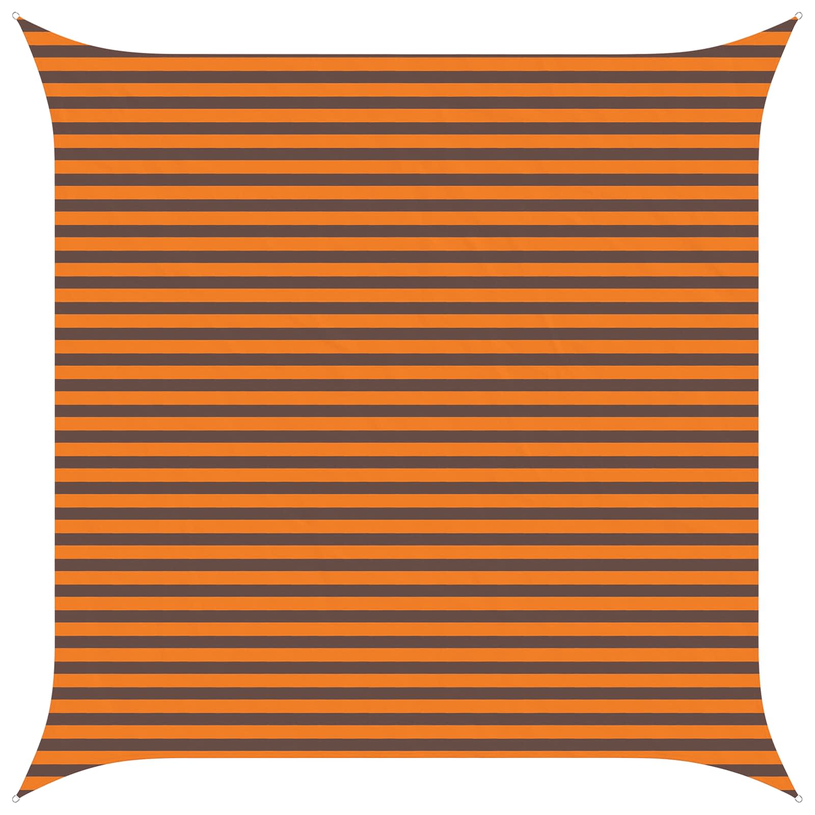 Vela da ombra solare Arancione e Marrone 4 x 4 m