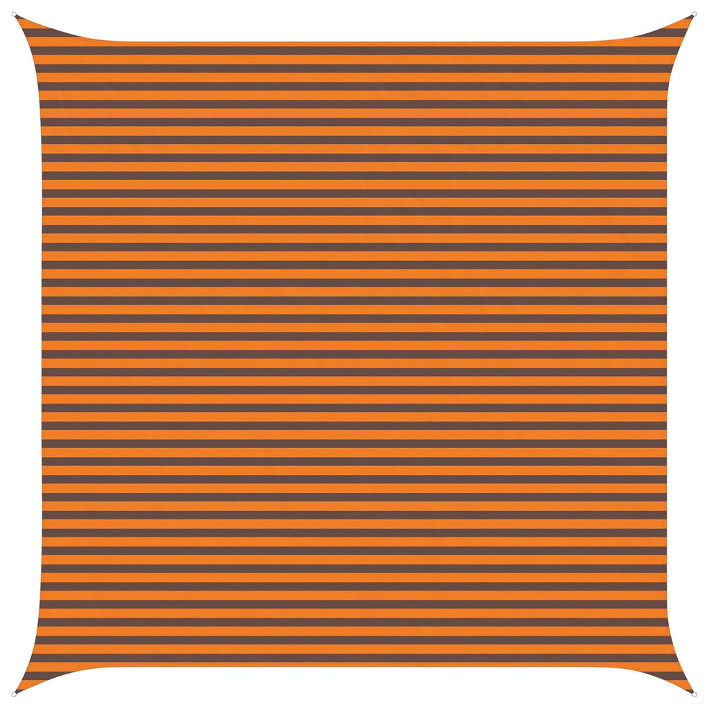 Vela da ombra solare Arancione e Marrone 5 x 5 m