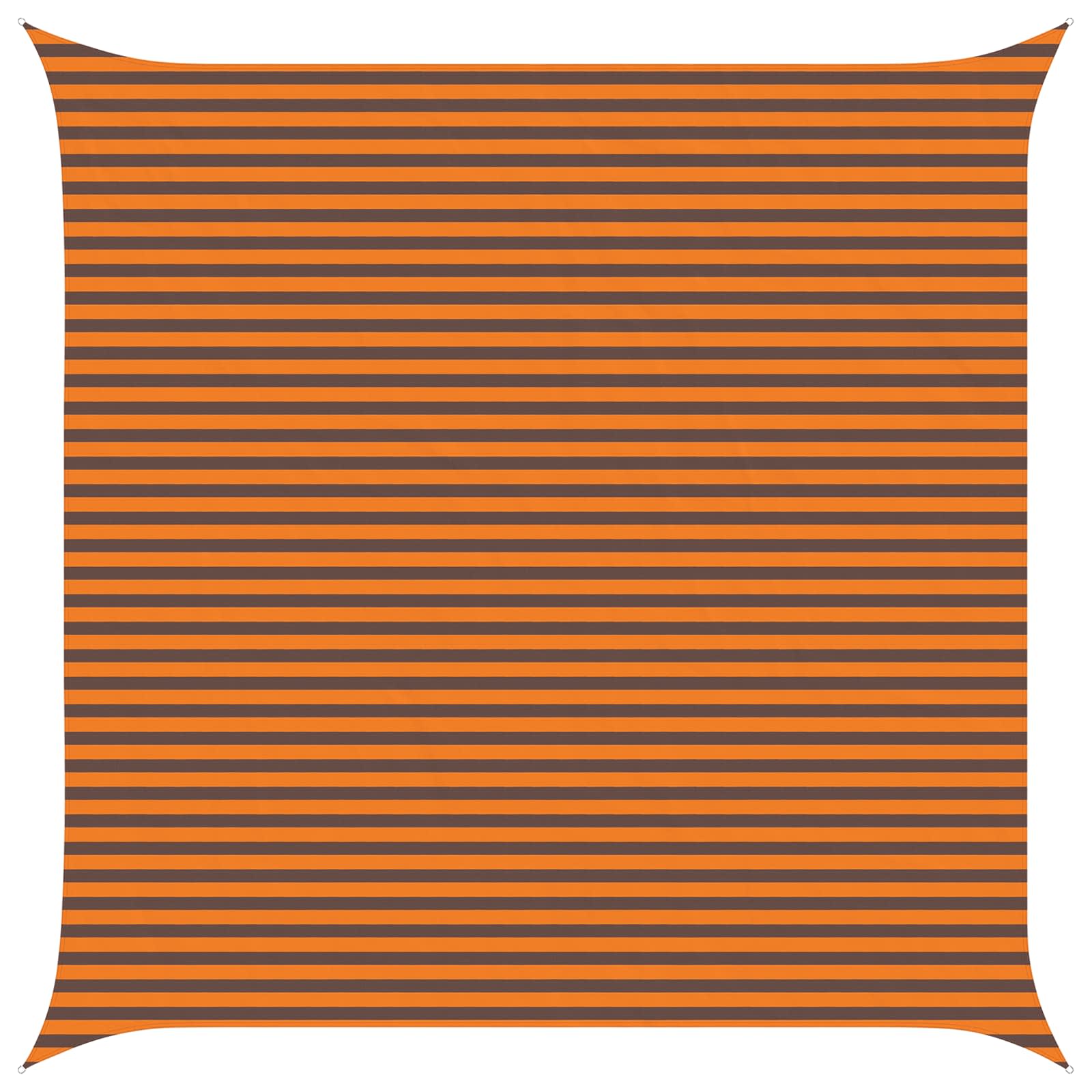 Vela da ombra solare Arancione e Marrone 5 x 5 m