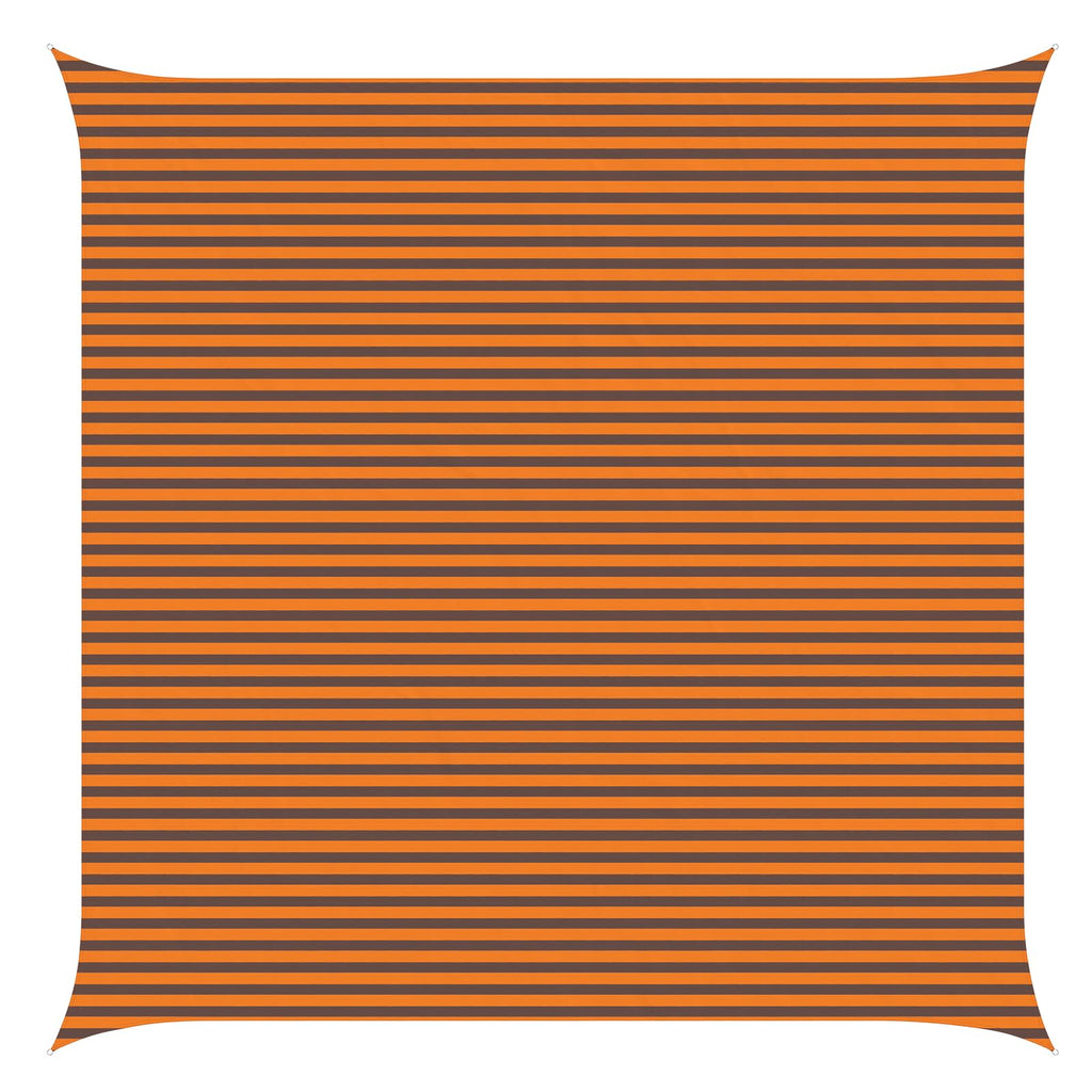 Vela da ombra solare Arancione e Marrone 6 x 6 m