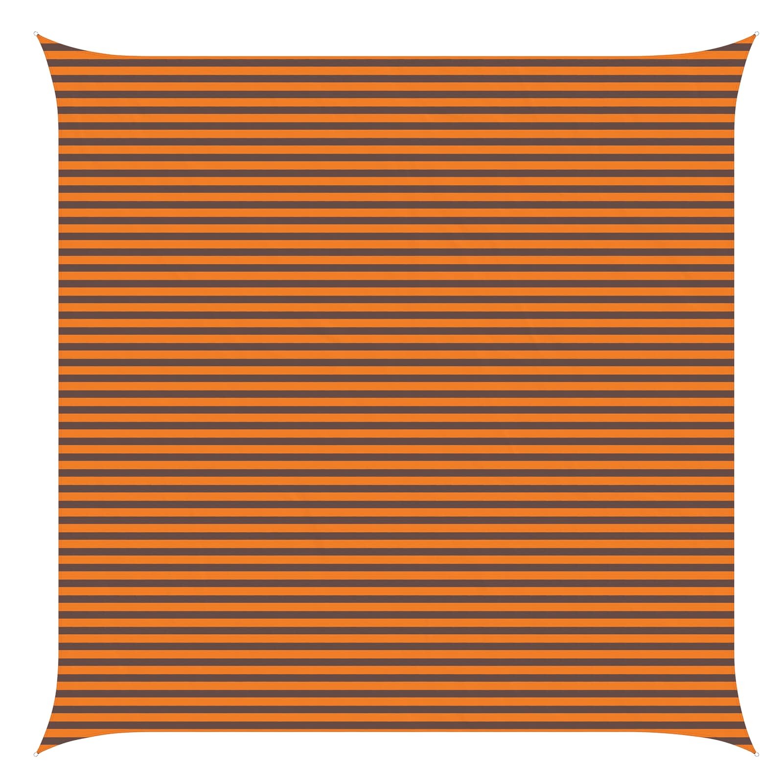 Vela da ombra solare Arancione e Marrone 6 x 6 m