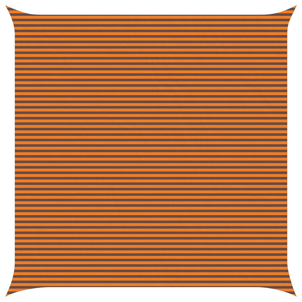 Vela da ombra solare Arancione e Marrone 7 x 7 m