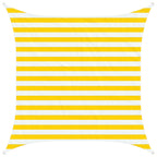 Vela da ombra solare Giallo e Bianco 2 x 2 m