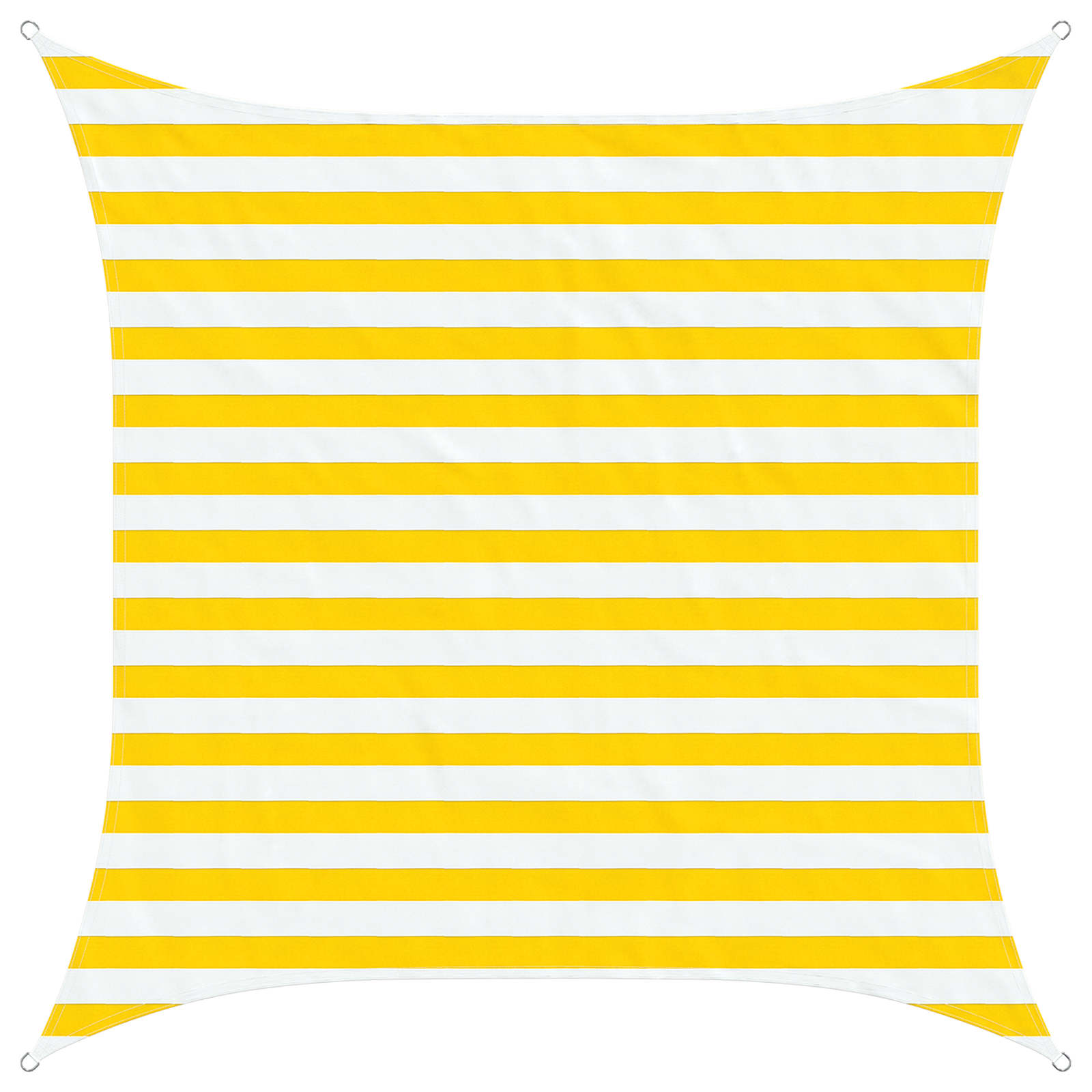 Vela da ombra solare Giallo e Bianco 2 x 2 m