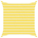 Vela da ombra solare Giallo e Bianco 3 x 3 m