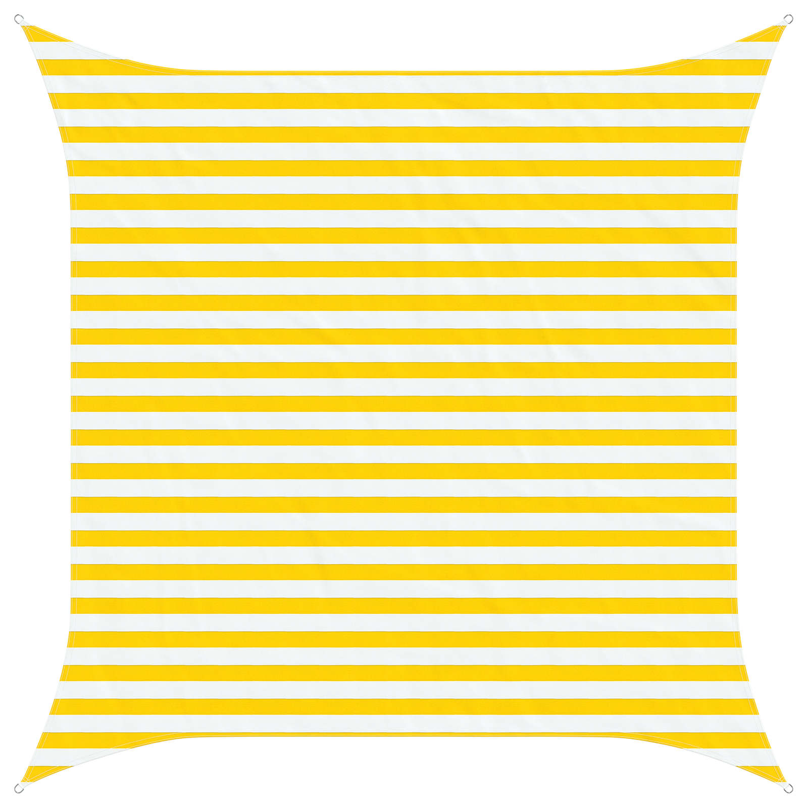Vela da ombra solare Giallo e Bianco 3 x 3 m