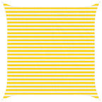 Vela da ombra solare Giallo e Bianco 3,6 x 3,6 m