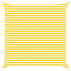Vela da ombra solare Giallo e Bianco 4 x 4 m