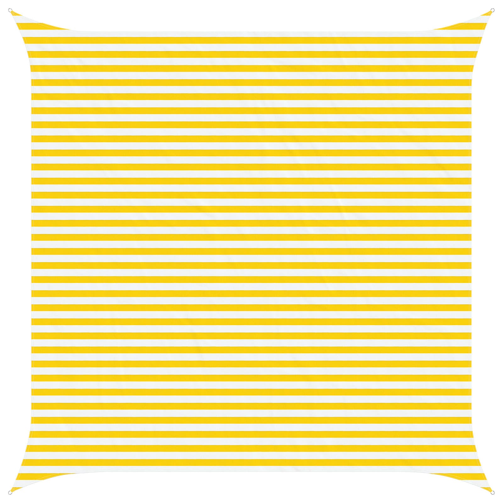 Vela da ombra solare Giallo e Bianco 4,5 x 4,5 m