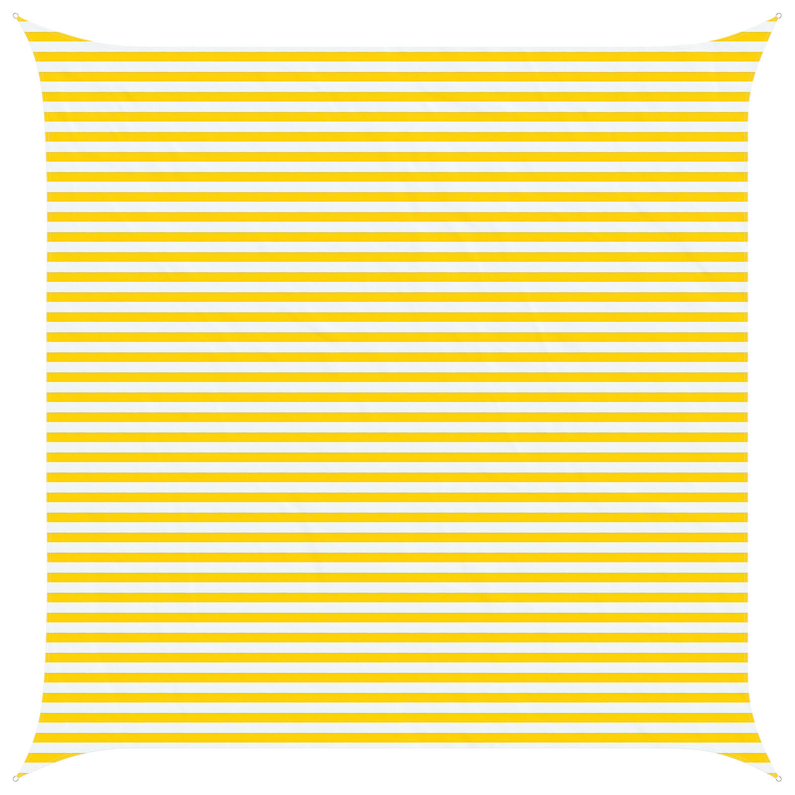 Vela da ombra solare Giallo e Bianco 5 x 5 m