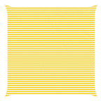 Vela da ombra solare Giallo e Bianco 6 x 6 m