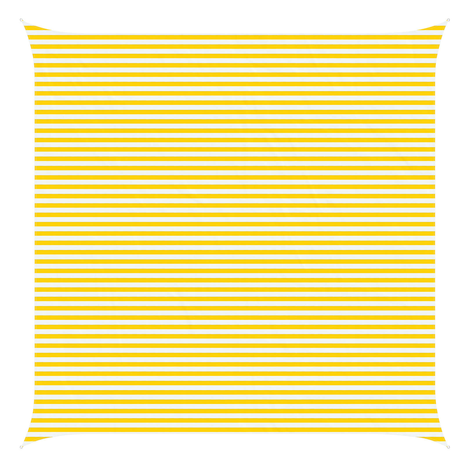 Vela da ombra solare Giallo e Bianco 6 x 6 m