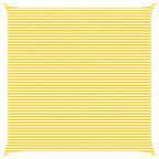Vela da ombra solare Giallo e Bianco 7 x 7 m