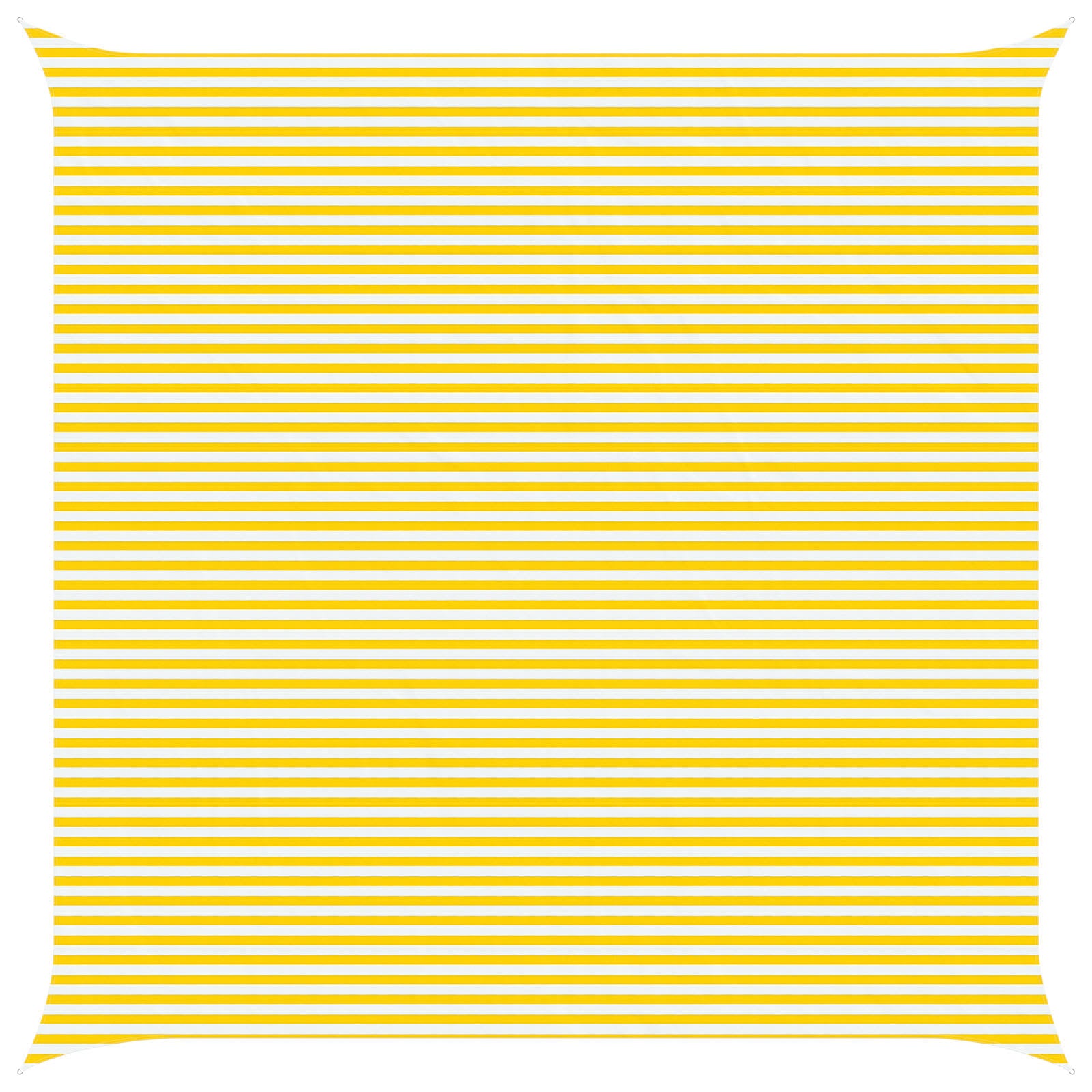 Vela da ombra solare Giallo e Bianco 7 x 7 m