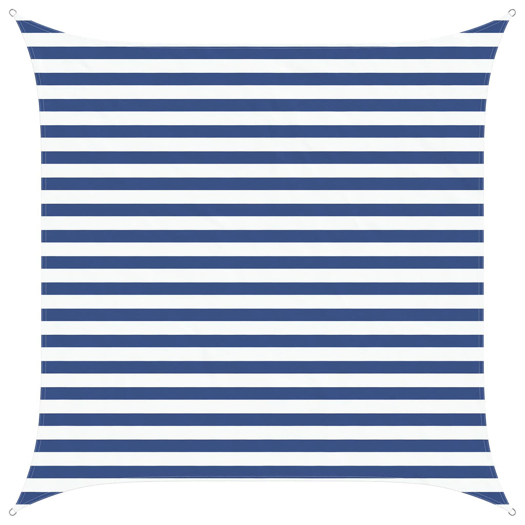 Vela da ombra solare Blu e Bianco 2,5 x 2,5 m