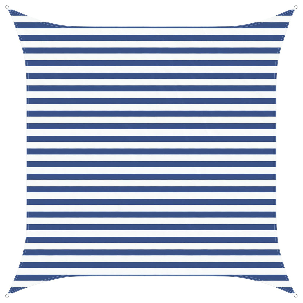 Vela da ombra solare Blu e Bianco 3 x 3 m