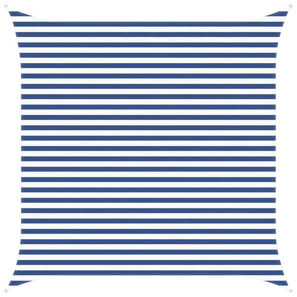 Vela da ombra solare Blu e Bianco 3,6 x 3,6 m