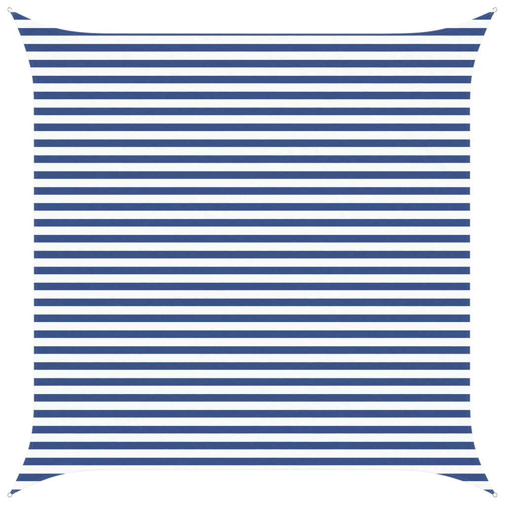 Vela da ombra solare Blu e Bianco 4 x 4 m