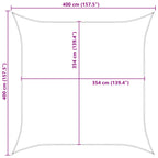Vela da ombra solare Blu e Bianco 4 x 4 m