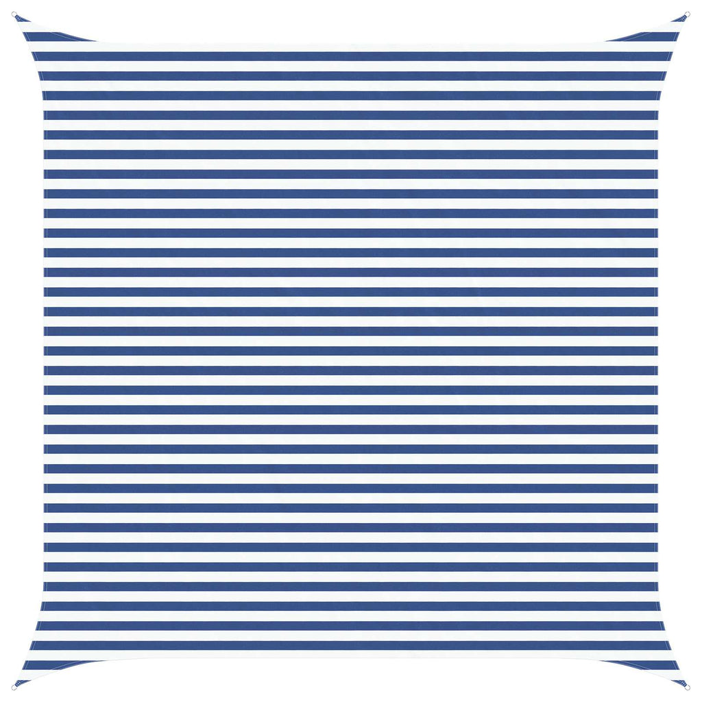 Vela da ombra solare Blu e Bianco 4,5 x 4,5 m