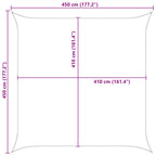 Vela da ombra solare Blu e Bianco 4,5 x 4,5 m