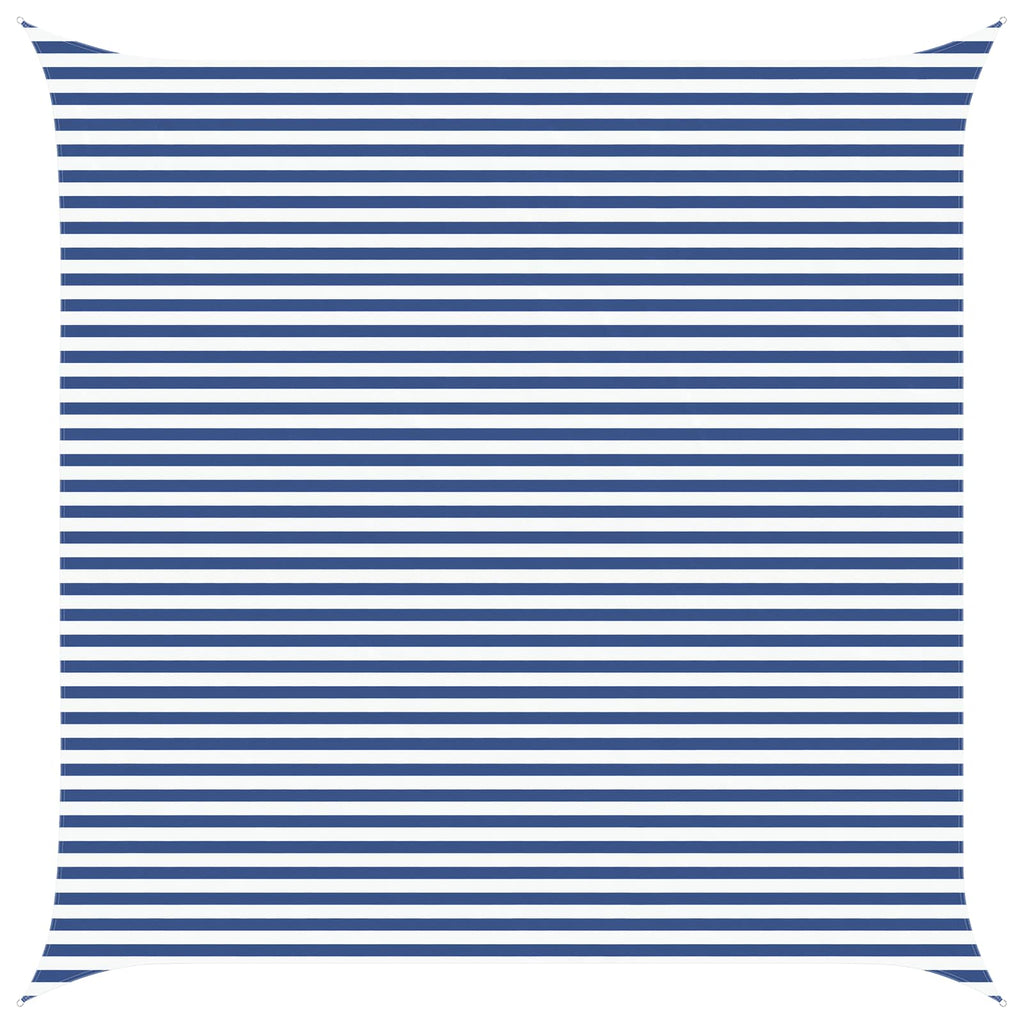 Vela da ombra solare Blu e Bianco 5 x 5 m