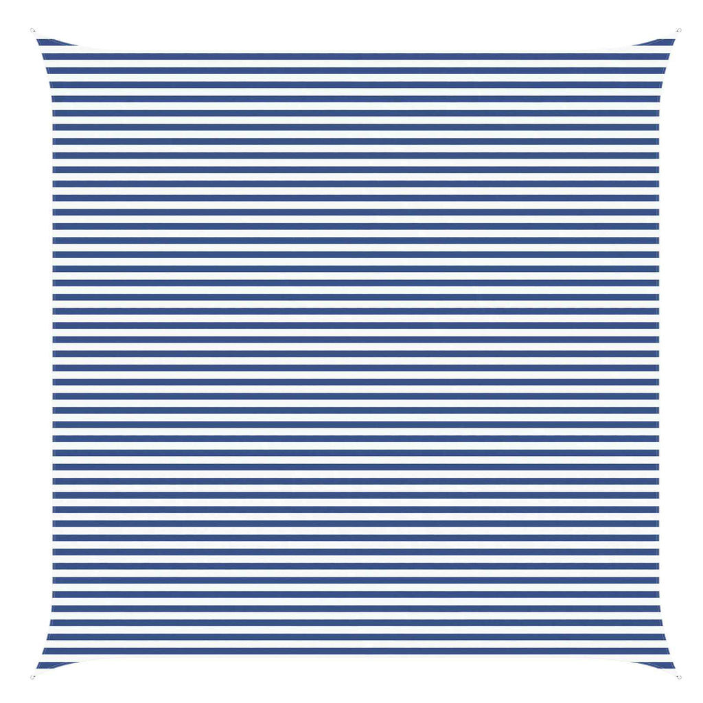 Vela da ombra solare Blu e Bianco 6 x 6 m