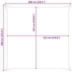 Vela da ombra solare Blu e Bianco 6 x 6 m