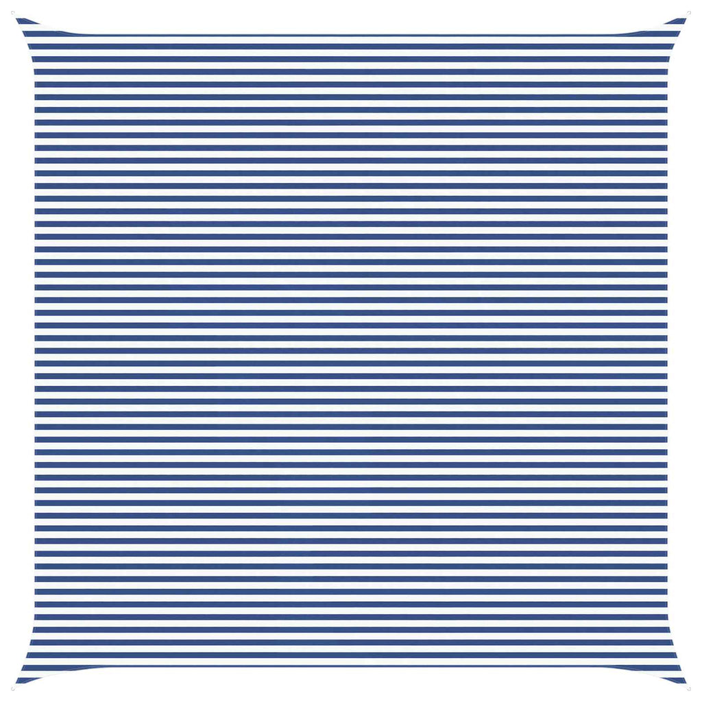 Vela da ombra solare Blu e Bianco 7 x 7 m